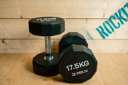 Picture of Set of 2 Rubber Dumbbells 17.5Kg - DEKAI
