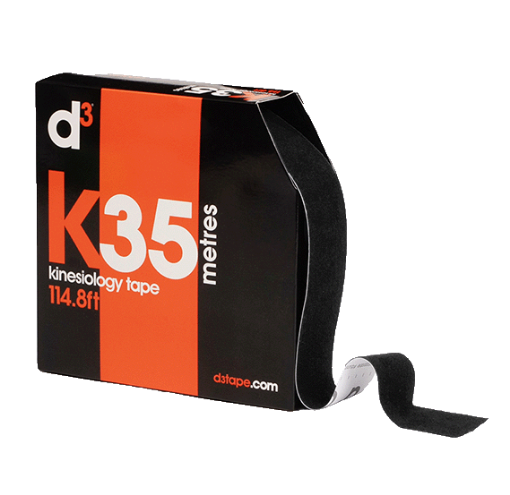 Picture of K35 Kinesiologic Tape Black 5cm x 35m - d3Tape