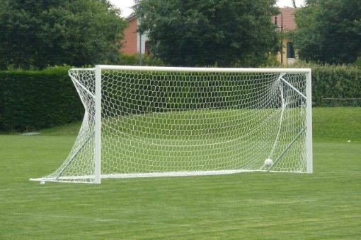 Picture of Poarta Fotbal Aluminiu 7.32x2.44 m, cu cadru fix de sol