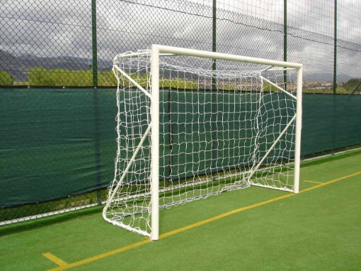 Picture of Poarta Fotbal Oțel 4x2 m, fixa cu mansoane incluse