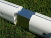 Picture of Fixed aluminium football goal 7.32 × 2.44 m with net included — VI 5905