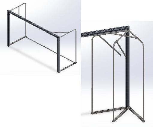 Picture of Poarta Handbal Aluminiu - 3x2m, pliabila