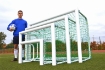 Picture of TS mobile folding aluminium football goal 1.80 x 1.20 m with net